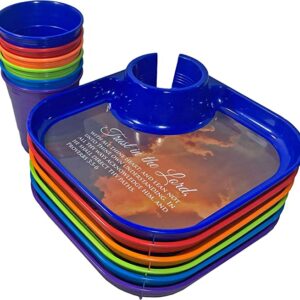 GreatPlate 12-Piece Square Food and Beverage Serving Set - Faith Based