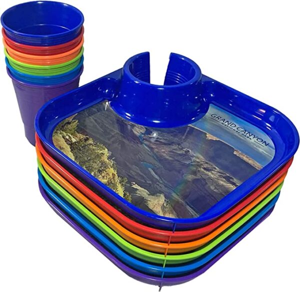 GreatPlate 12-Piece Square Food and Beverage Serving Set - National Parks